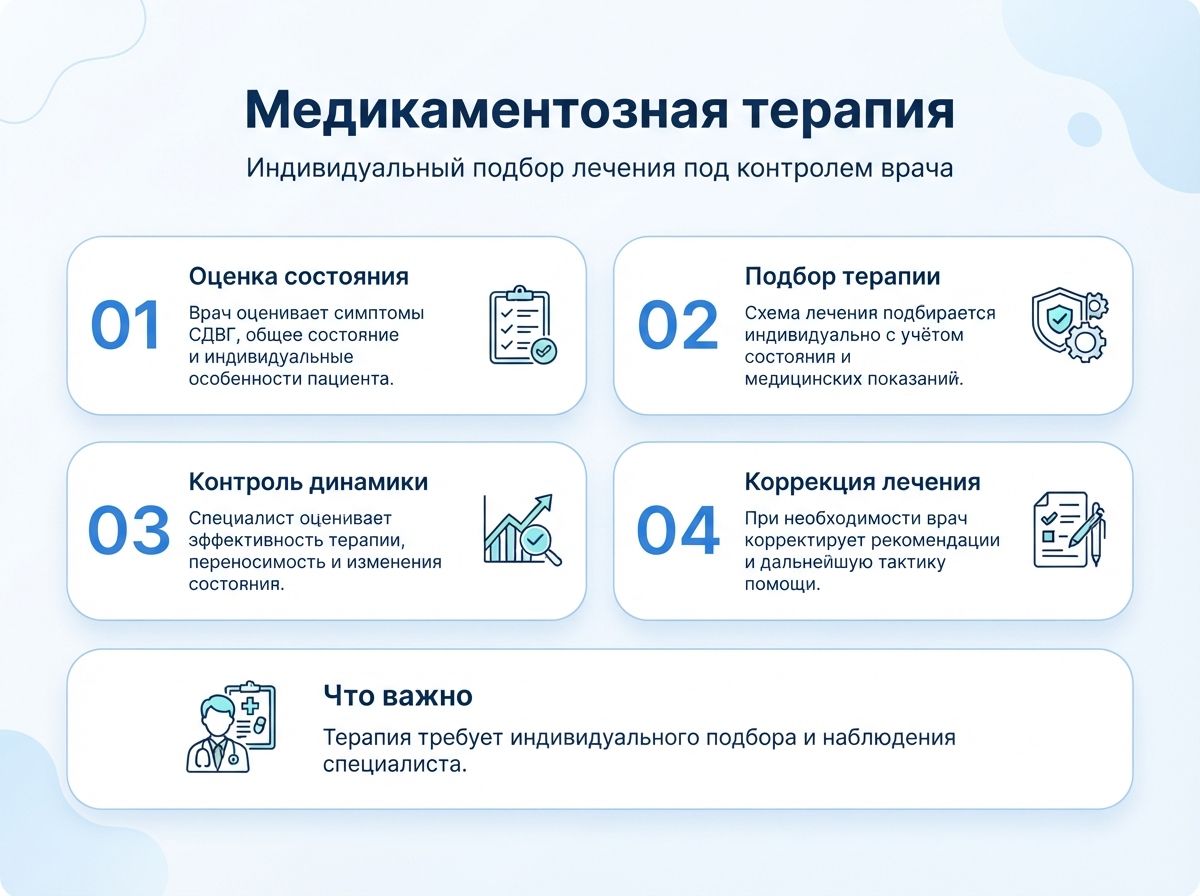 Лечение СДВГ в Торопце у детей и взрослыхинфографика